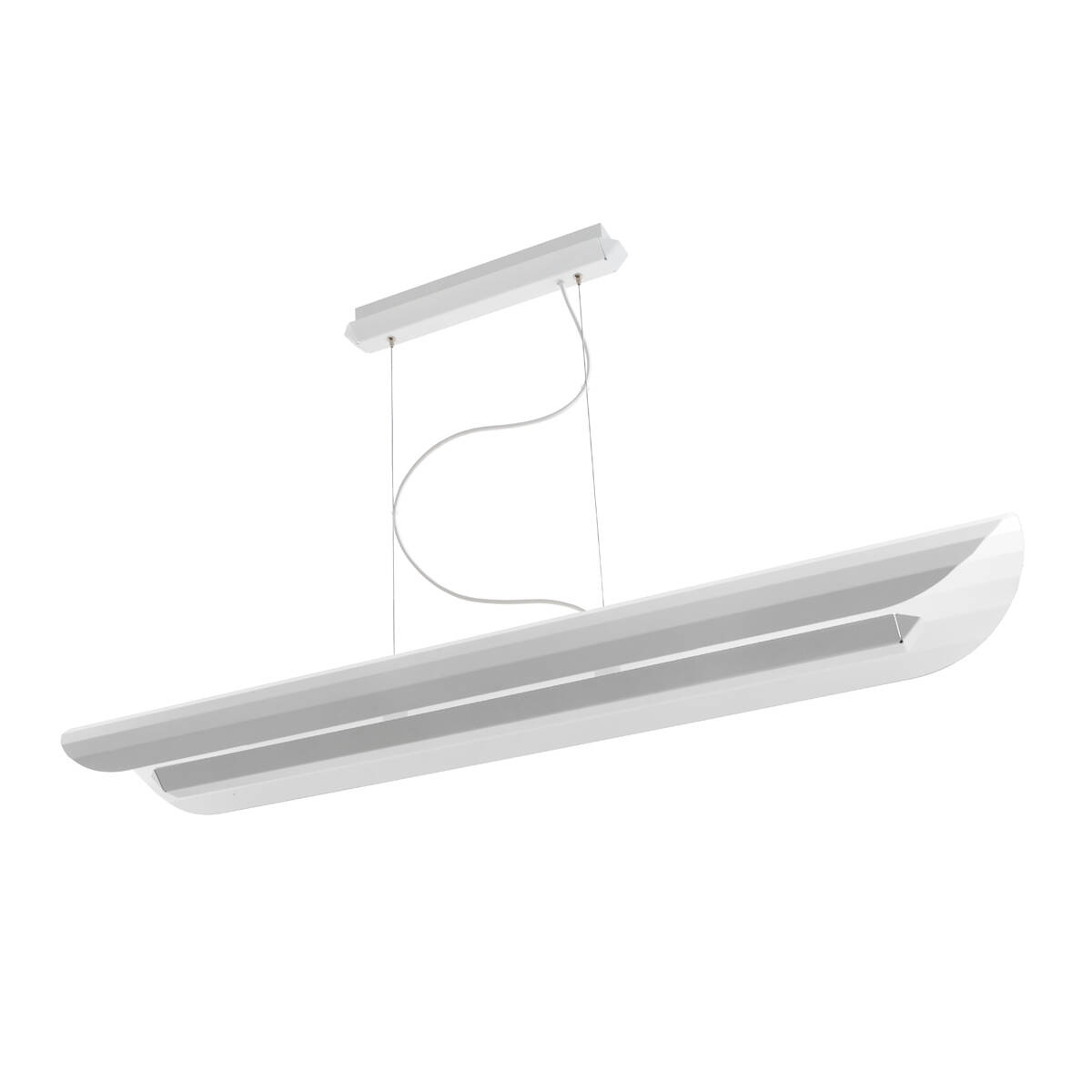 Kaspa :: Apolin linear pendant lamp, width 120 cm, white