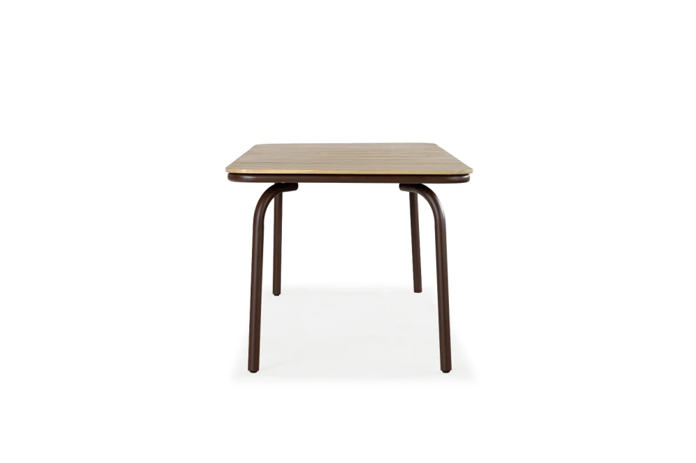 Kunesti :: Coffee or tea garden table, wooden top, 200 cm wide