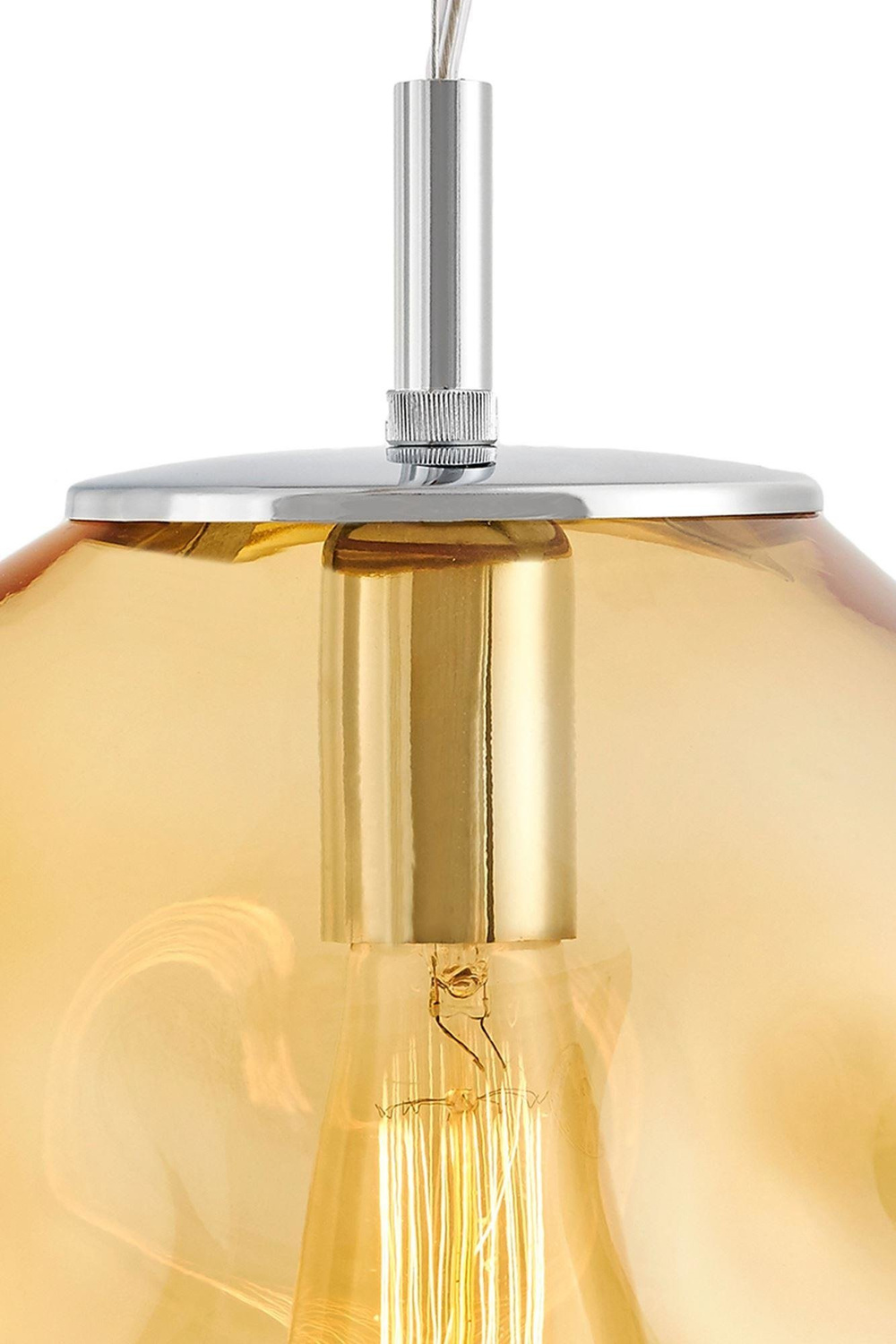 Kaspa :: Hängelampe aus Glas Avia Größe M bernstein