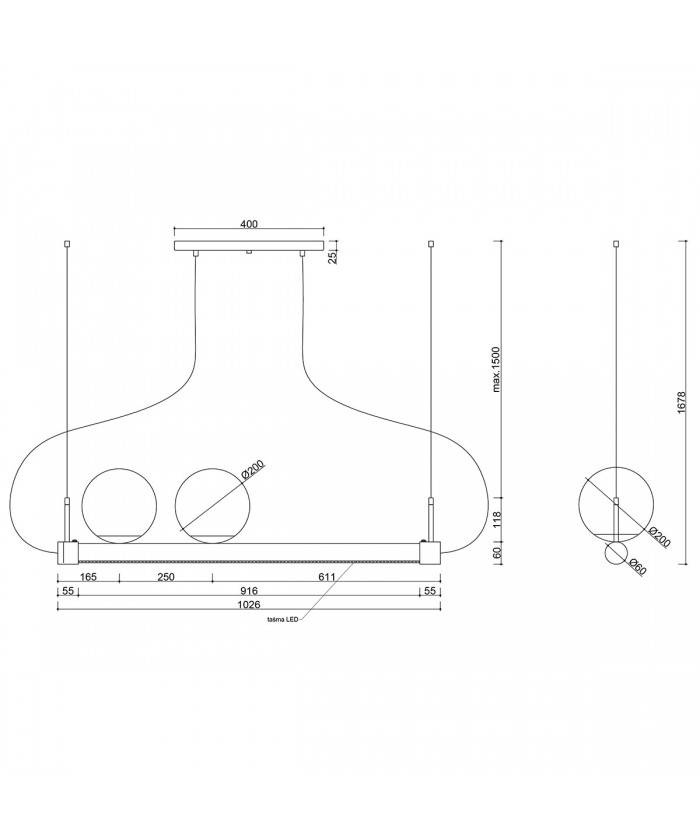 Ummo :: Lampa wisząca Ligne