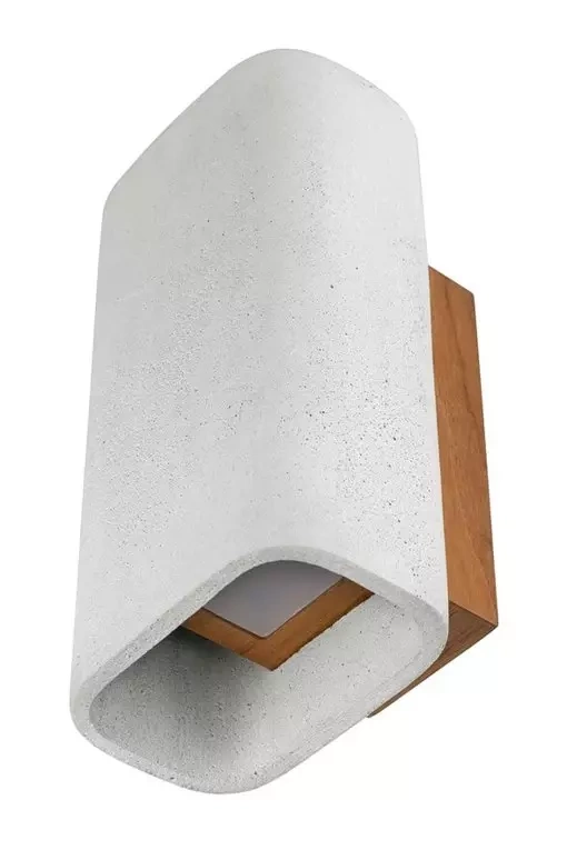 LOFTLIGHT :: ConTeak wall lamp / sconce, gray, height 23.5 cm