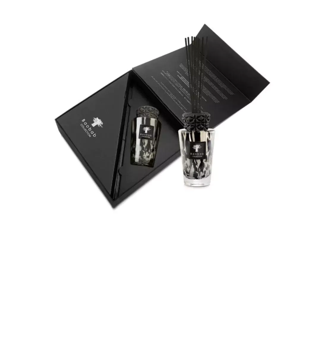 Baobab :: Black Pearl Luxury Mini Black Rose/Ginger Fragrance Totem