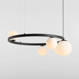Artera :: Lampa wisząca Garda 5 Ring szer. 92 cm czarna