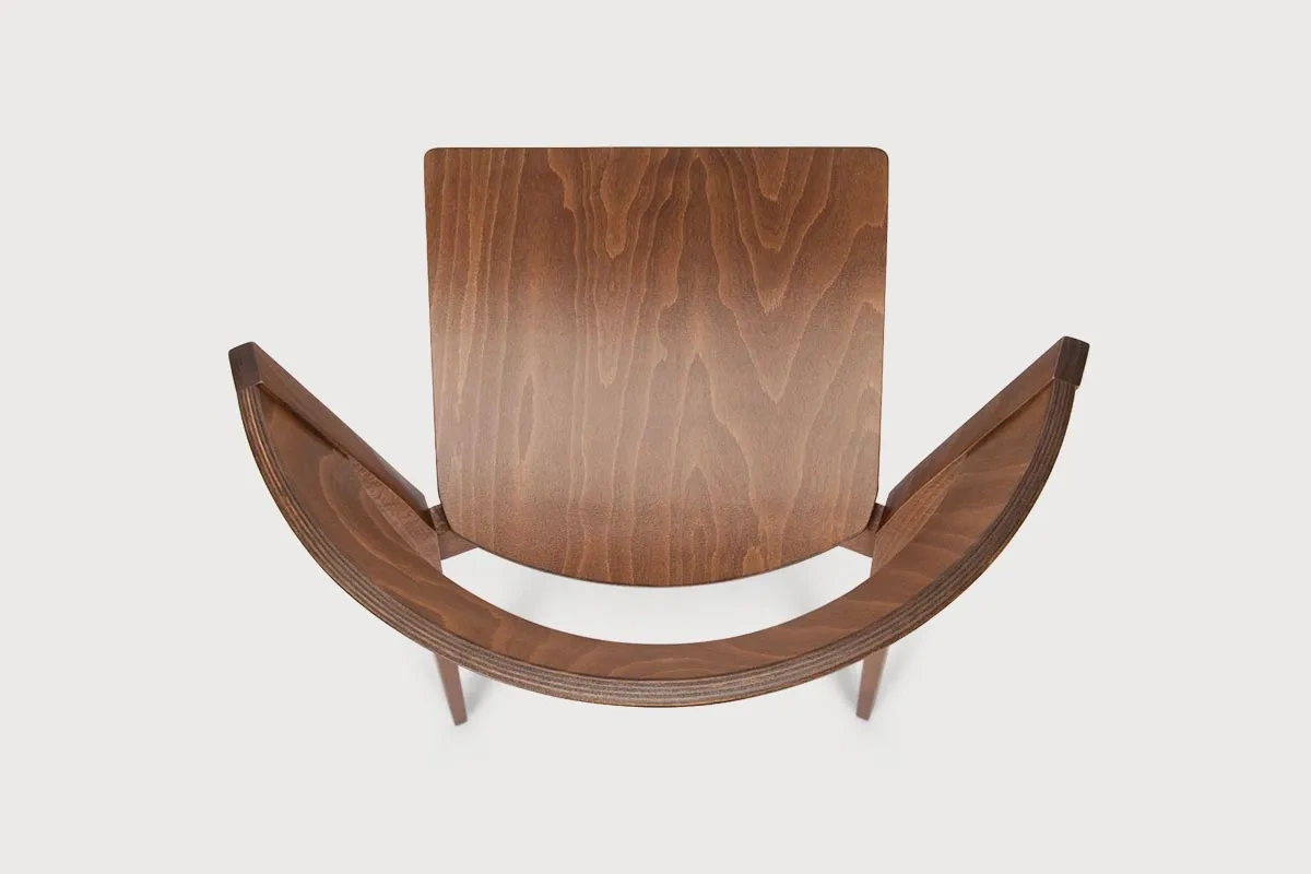 Paged :: Archer A-4800 chair, width 54 cm, green beech upholstered seat