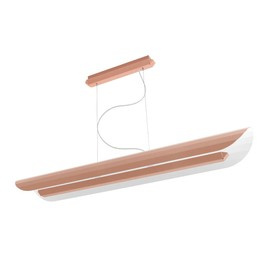 Kaspa :: Apolin linear pendant lamp, width 120 cm, pink
