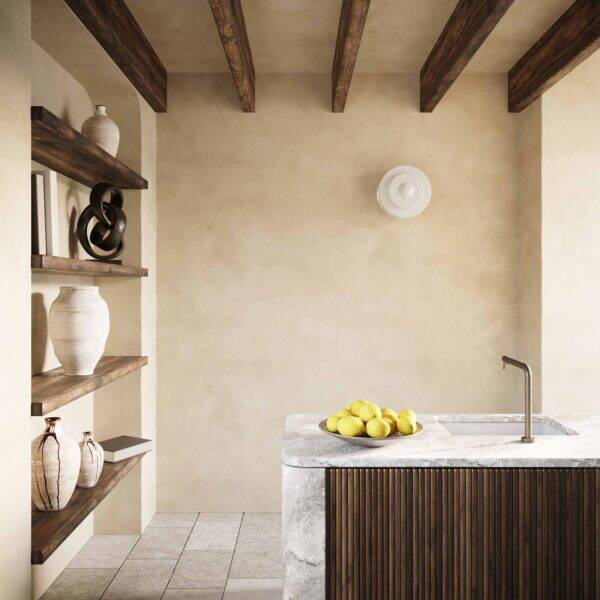 Embassy Interiors :: Mémoire Glas-Messing-Wand-/Deckenleuchte, Durchmesser 30 cm