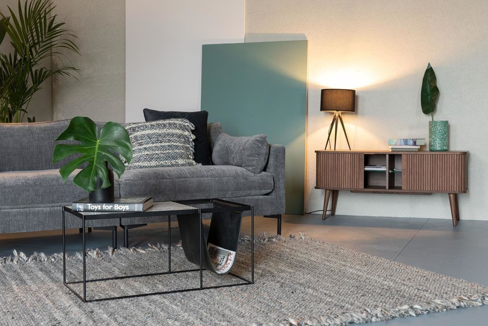 Zuiver :: Komoda drewniana / szafka niska Barbier szer. 120 cm orzechowa