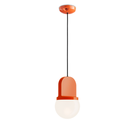 Ferroluce :: Lampa wisząca Habea śr. 16 cm pomarańczowa