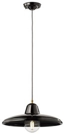 Ferroluce :: B&W black pendant lamp, diameter 35 cm