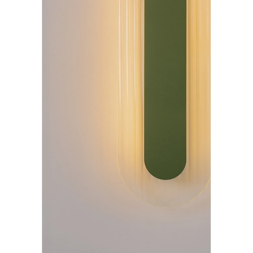 Ummo :: Riflo W B Wandleuchte / Wandleuchte, Höhe 48,8 cm, oliv 3000K