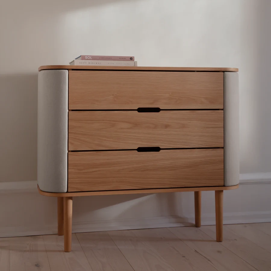 Umage :: Treasures Chest of Drawers, 3 Drawers, Oak, Width: 109 cm