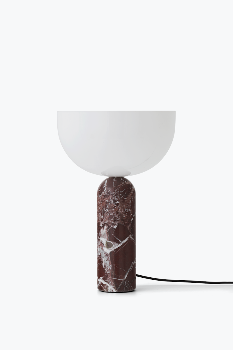 New Works :: Kizu Table Lamp, New Colours Rosso Levanto Marble