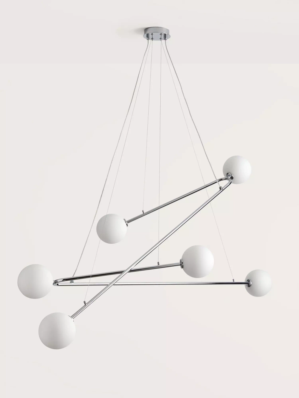Aromas :: Hängelampe aus Metall Endo Breite 145,3 cm weiß
