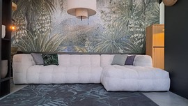 Nordic Line :: Ecksofa / Rechts gepolstertes Ecksofa Michelle (ehemals Michelin) grau Breite 319 cm