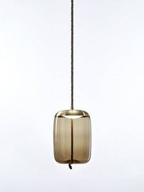 Brokis :: Pendent lamp Knot Cilindro brown H: 46 cm