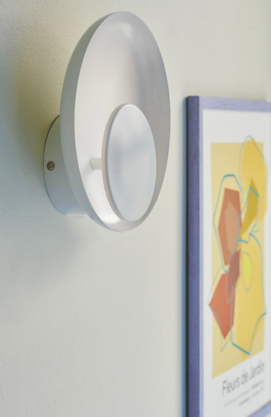Nordlux :: Marsi wall lamp/sconce, diameter 21 cm, white