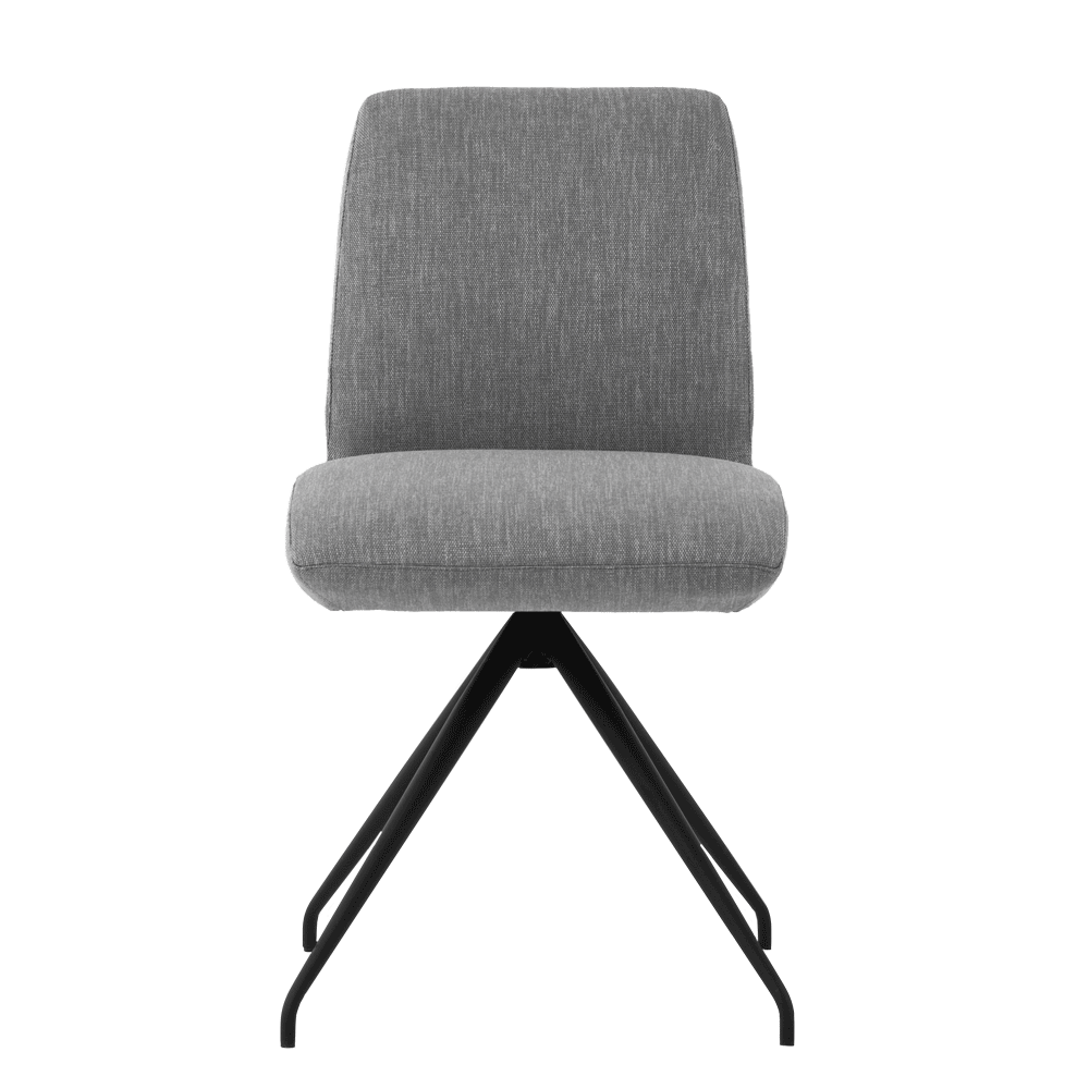 Mobitec :: Mood 100 upholstered chair, gray, width 45 cm, metal legs