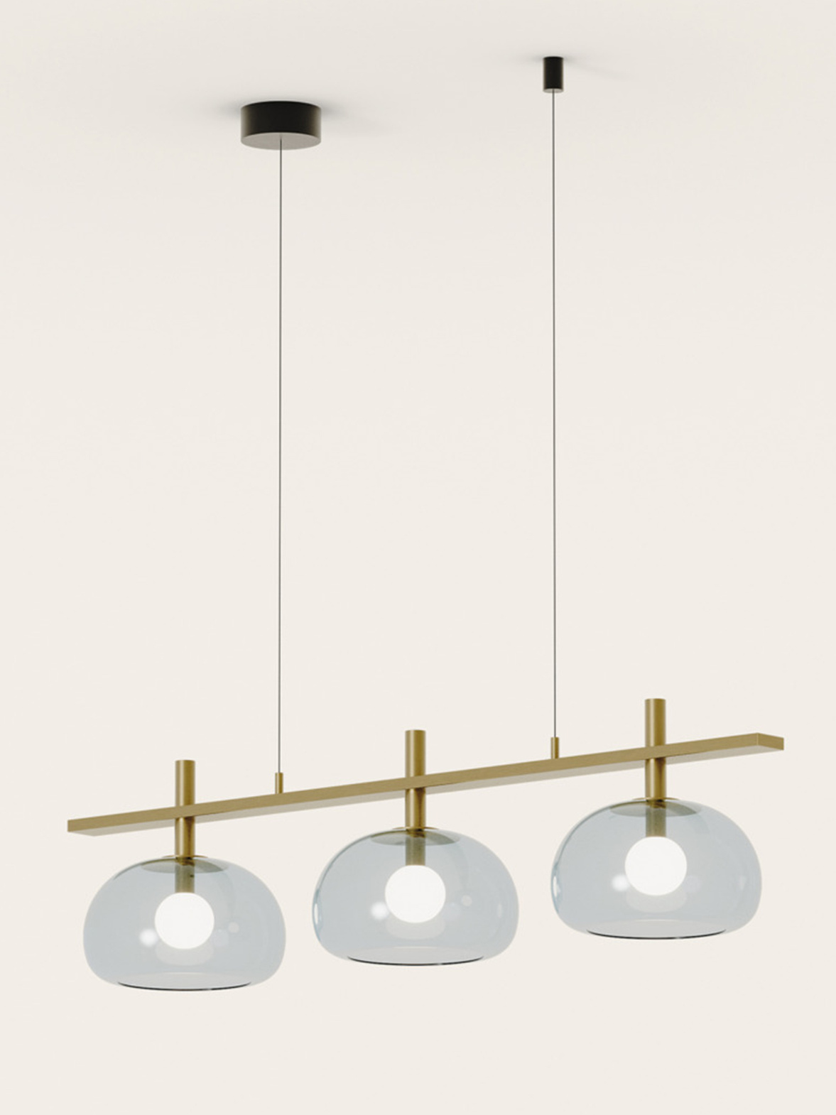 Aromas :: Lampa wisząca Cloud szer.110 cm złoty metal