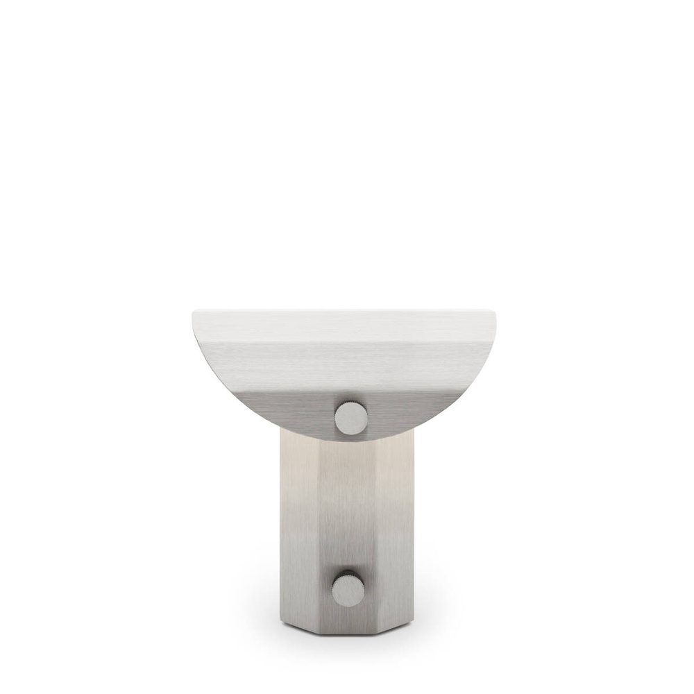 Kaspa :: Tragbare Lampe Apolin, Höhe 18 cm, gebürsteter Stahl