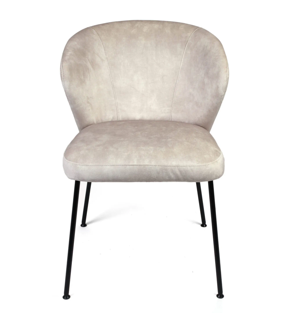 Claudie :: Stella upholstered chair, metal legs, color to choose, width 55 cm