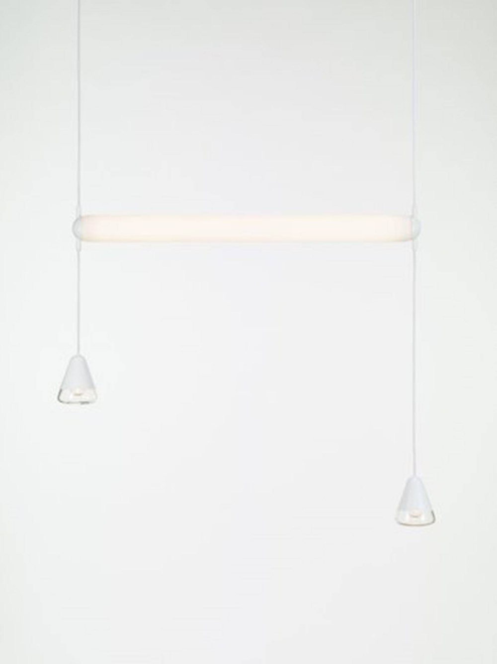 Brokis :: Pendent lamp Puro Single Horizontal white  W: 103 cm