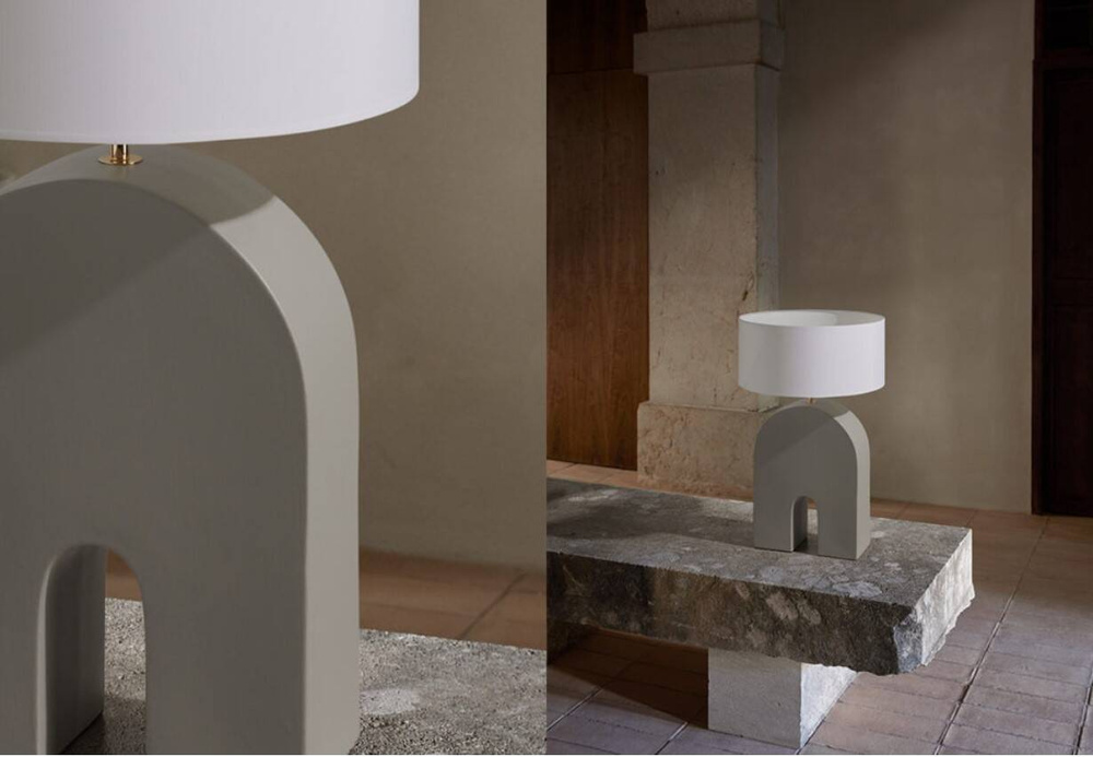 Aromas :: Tischlampe Keramik Home Höhe 64 cm schwarz