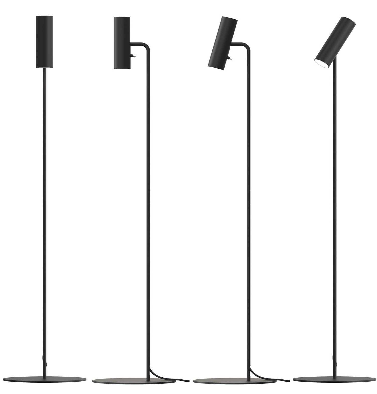 Design For the People :: MIB floor lamp black, height 141 cm
