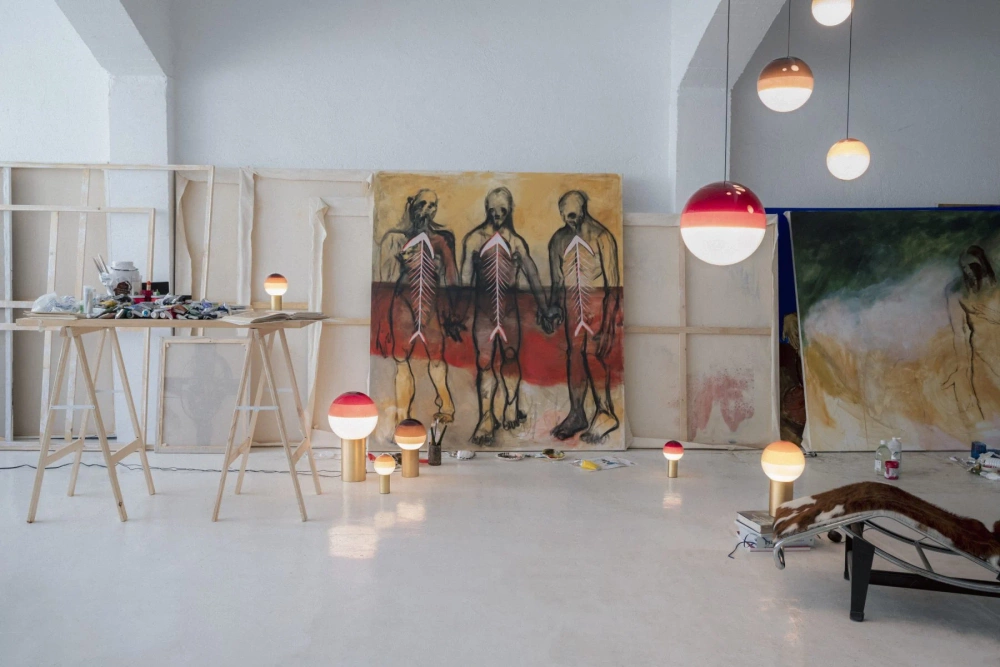 Marset :: Lampa wisząca Dipping śr. 40 cm żółta