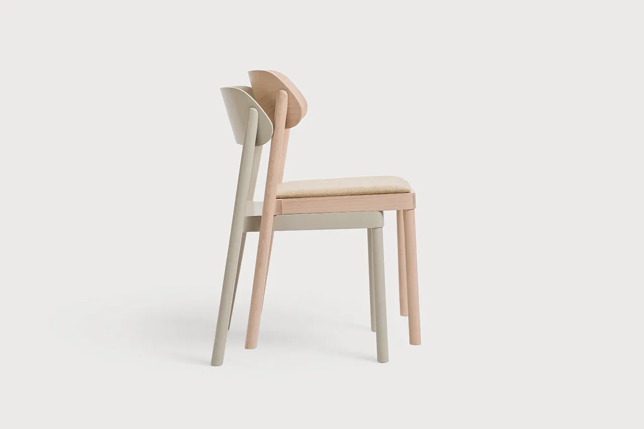 Paged :: Nimm upholstered chair, gray, width 51 cm