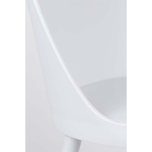 Stuhl aus Plastik Pasto zum Esszimmer Breite 46 cm weiß