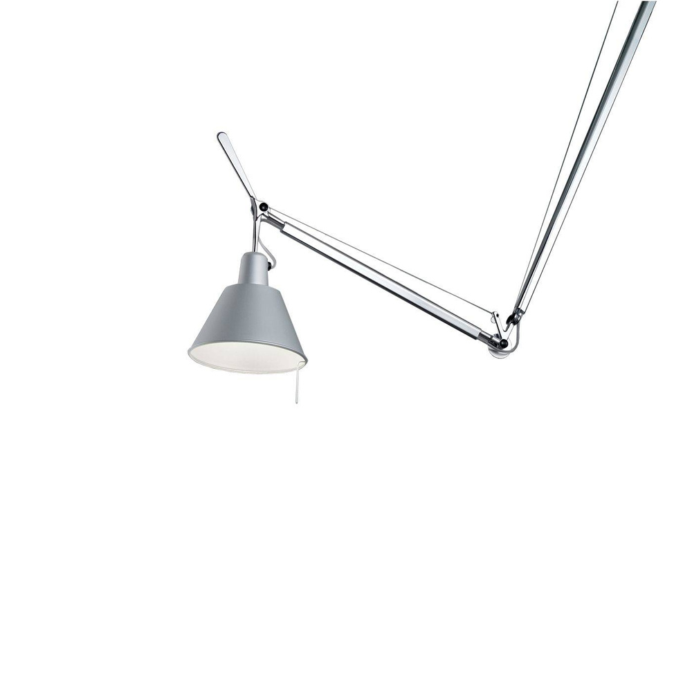 Artemide :: Pendant lamp Tolomeo Decentrate aluminum h 181 cm