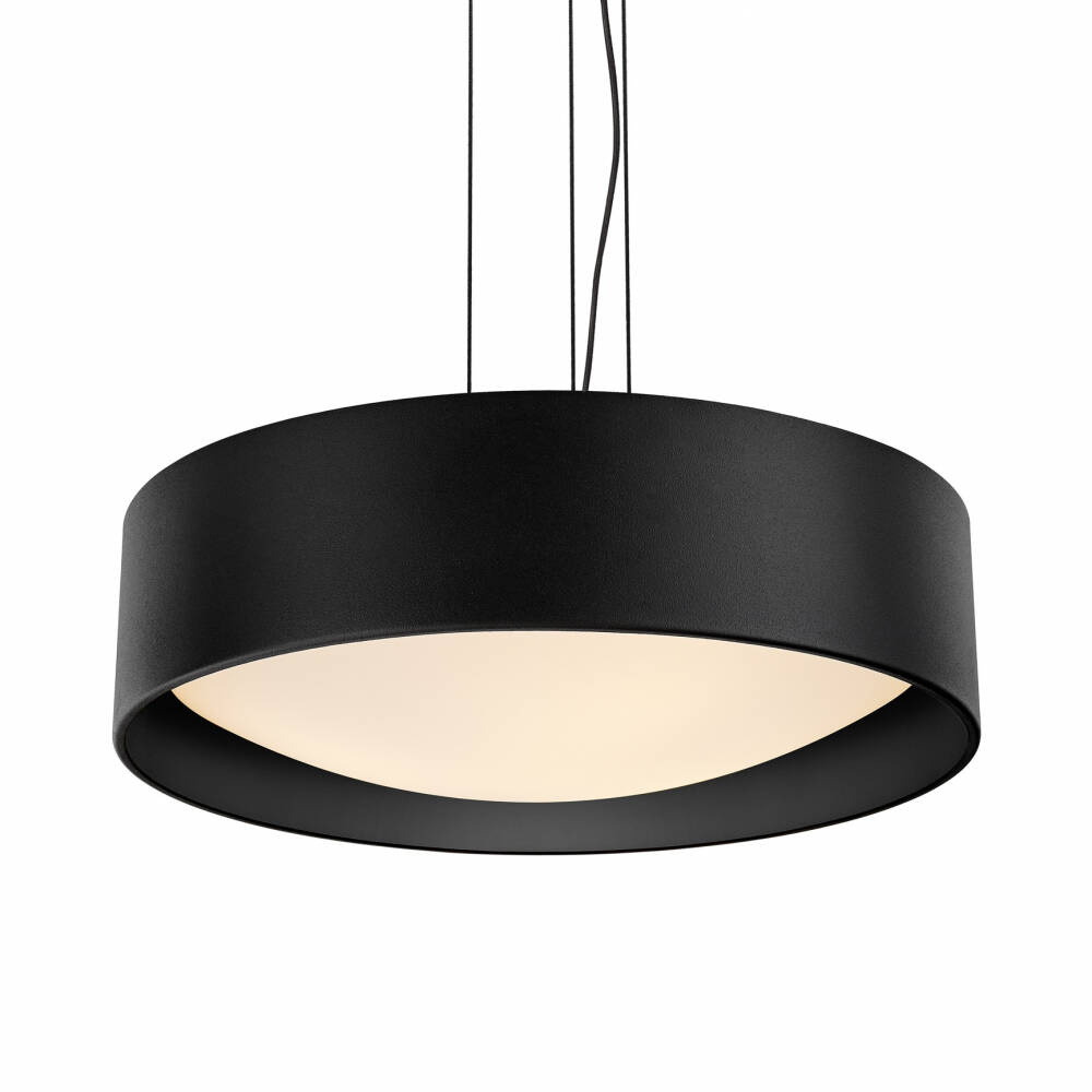 Kaspa :: Vero hanging lamp, diameter 45 cm, black with black interior