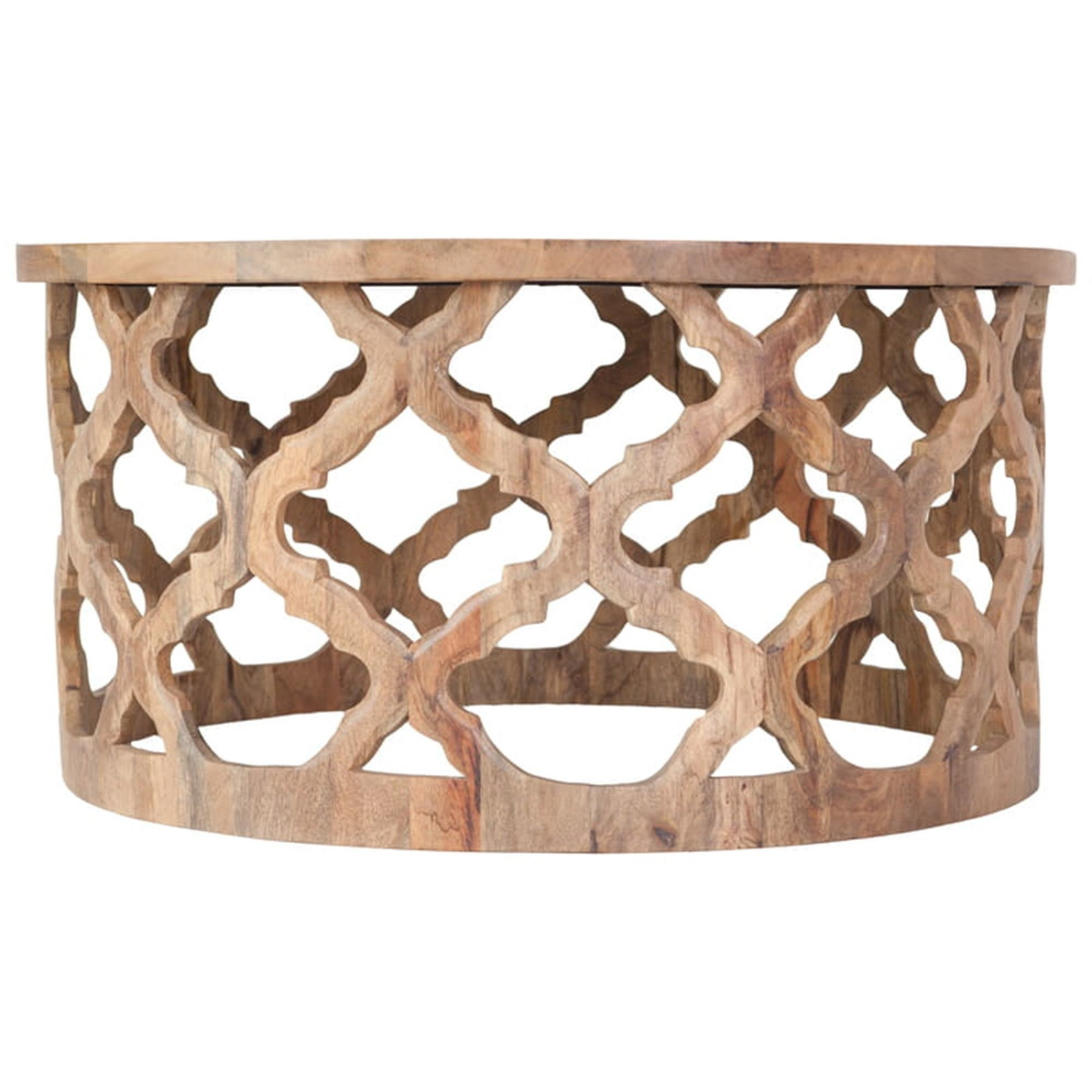 TABLE4U :: Wooden coffee table Huggen Stor Ø 100x40