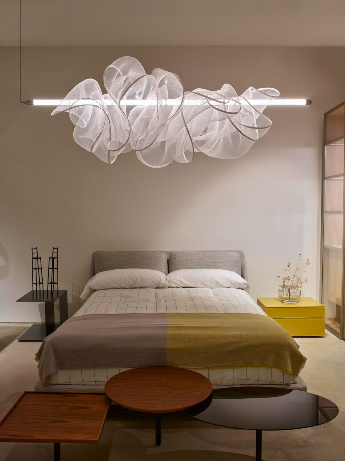 LZF :: The Cloud lange Pendelleuchte, Breite 150 cm, weiß