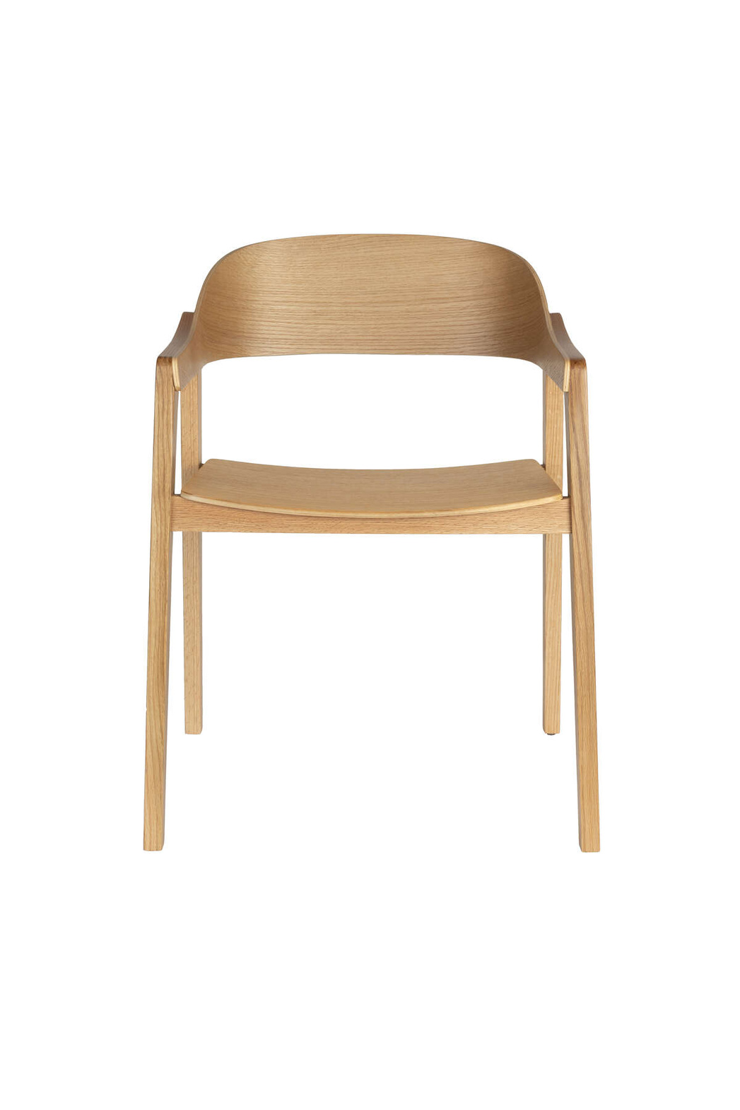 Dutchbone :: Westlake chair, 52 cm wide, wooden, with armrests