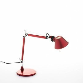 Artemide :: Schreibtischlampe aus Aluminium Tolomeo Micro Höhe 37 cm rot