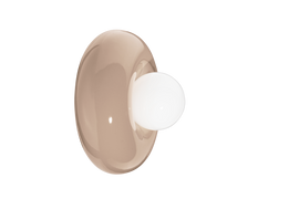 Ferroluce :: Bumbum Wandleuchte/Wandleuchte, Durchmesser 25 cm, Keramik, beige