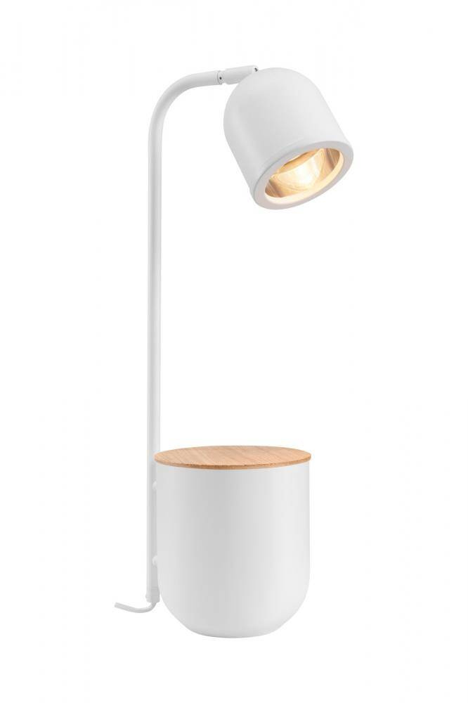 Kaspa :: Botanica Wood Table Lamp White