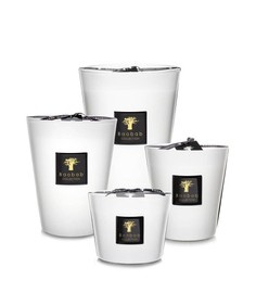 Baobab :: Kerze aus Glas Pierre de Lune Tee / gefrorene Minze weiß