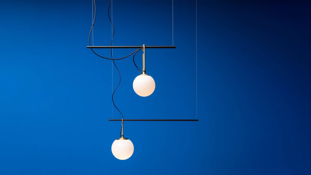 Artemide :: Hängelampe aus Glas NH S1 Durchmesser 22 cm schwarz