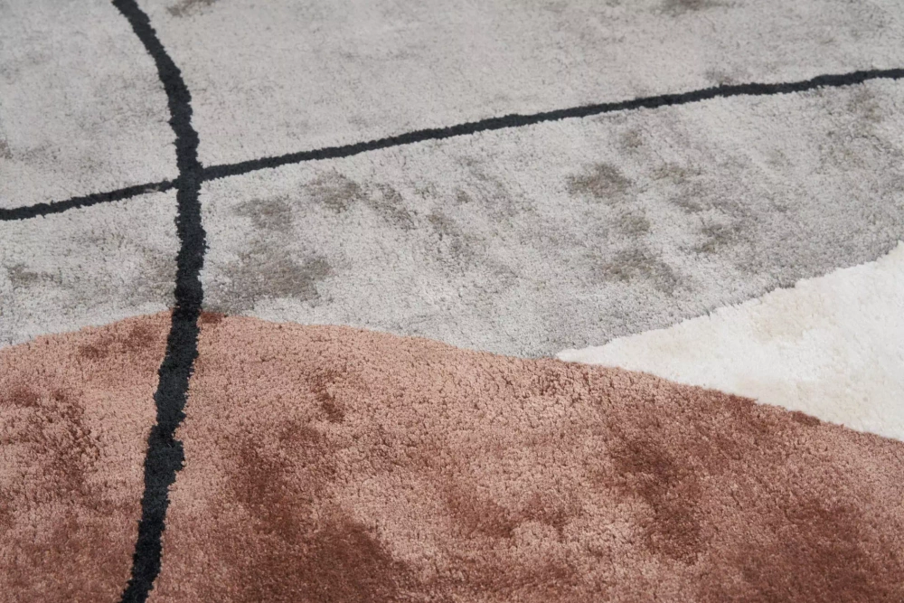 Carpet Decor :: Teppich von viskose Tamaris Sand handgefertigt grau