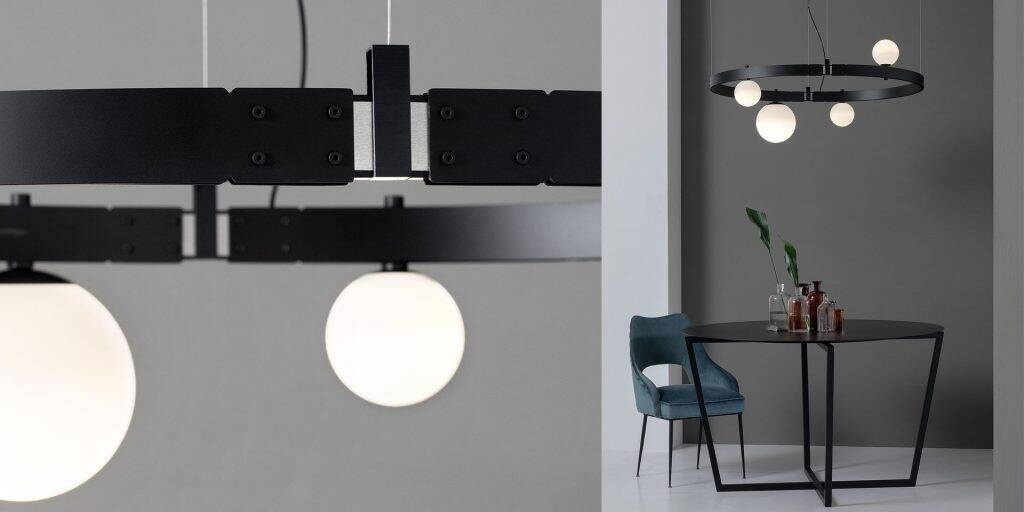 Karman :: Stant Hängeleuchte, Breite 103 cm, schwarz