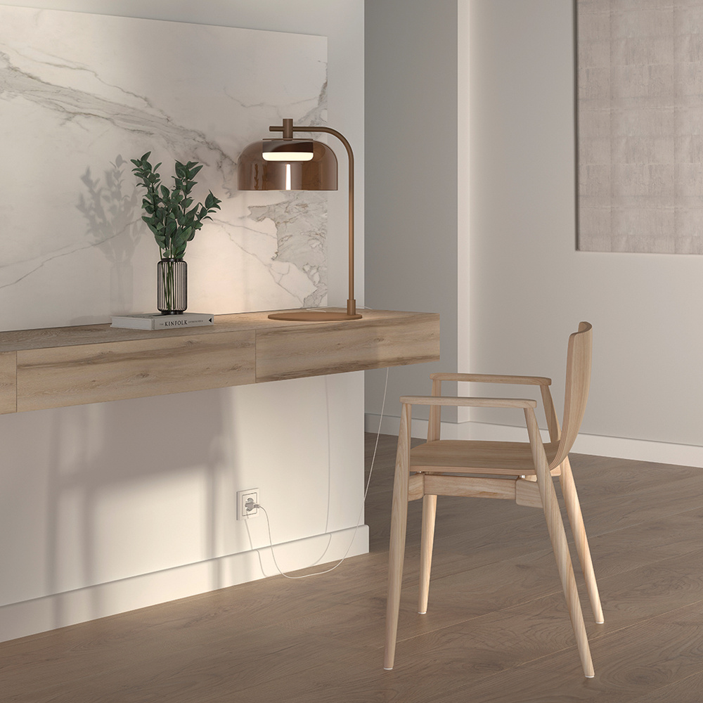 Aromas :: Ipon Tischleuchte schwarz, Höhe 46 cm