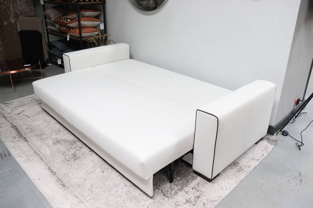 Time sofa bed, 3.5-seater, width 243 cm, color white-gray / to choose from