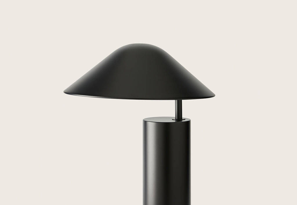 Aromas :: Table lamp Damo black H: 46,5 cm