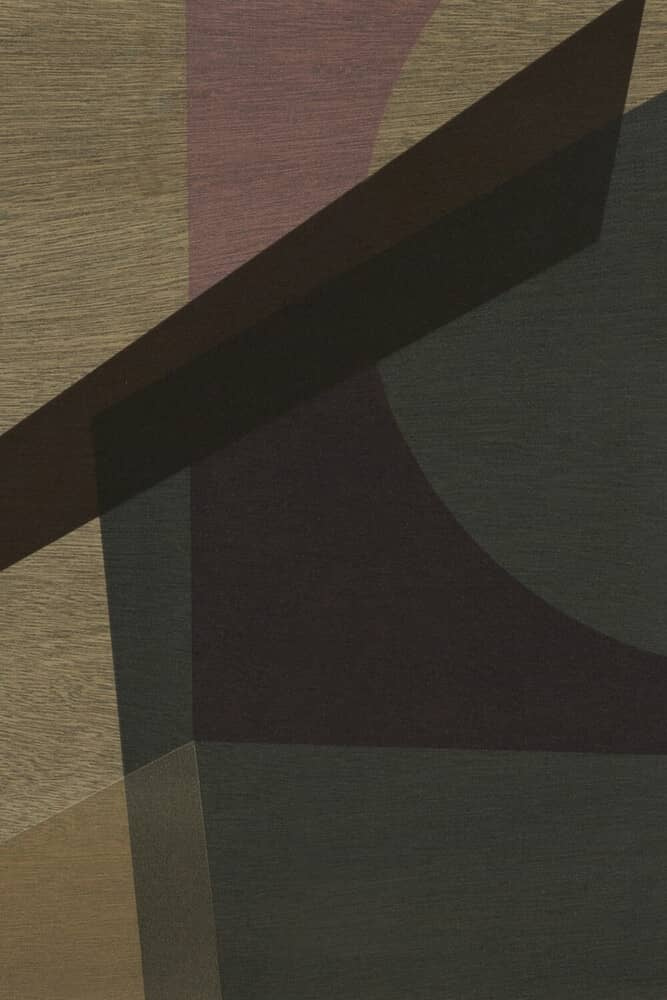 Ethnicraft :: Angle quadratisches Tablett, beige und grün, Größe L, Breite 51 cm