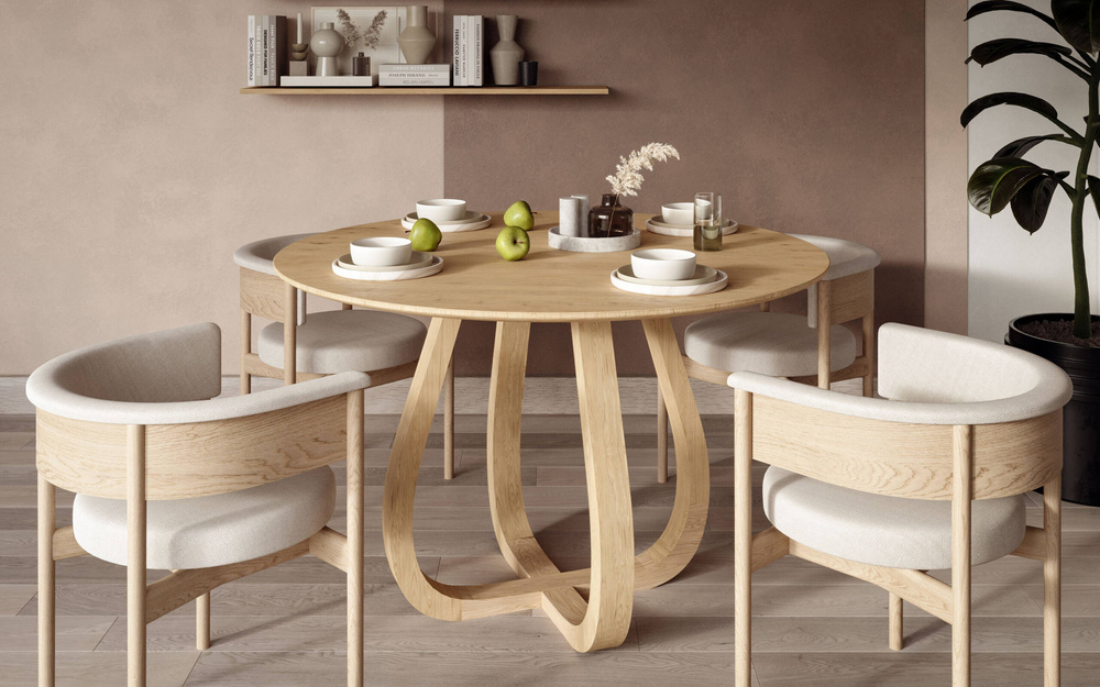 Szyszka Design :: Round oak table Lup