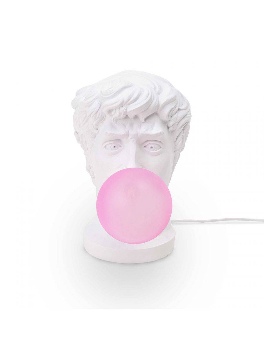 Seletti :: Table lamp Wonder Times white and pink h. 40,5 cm