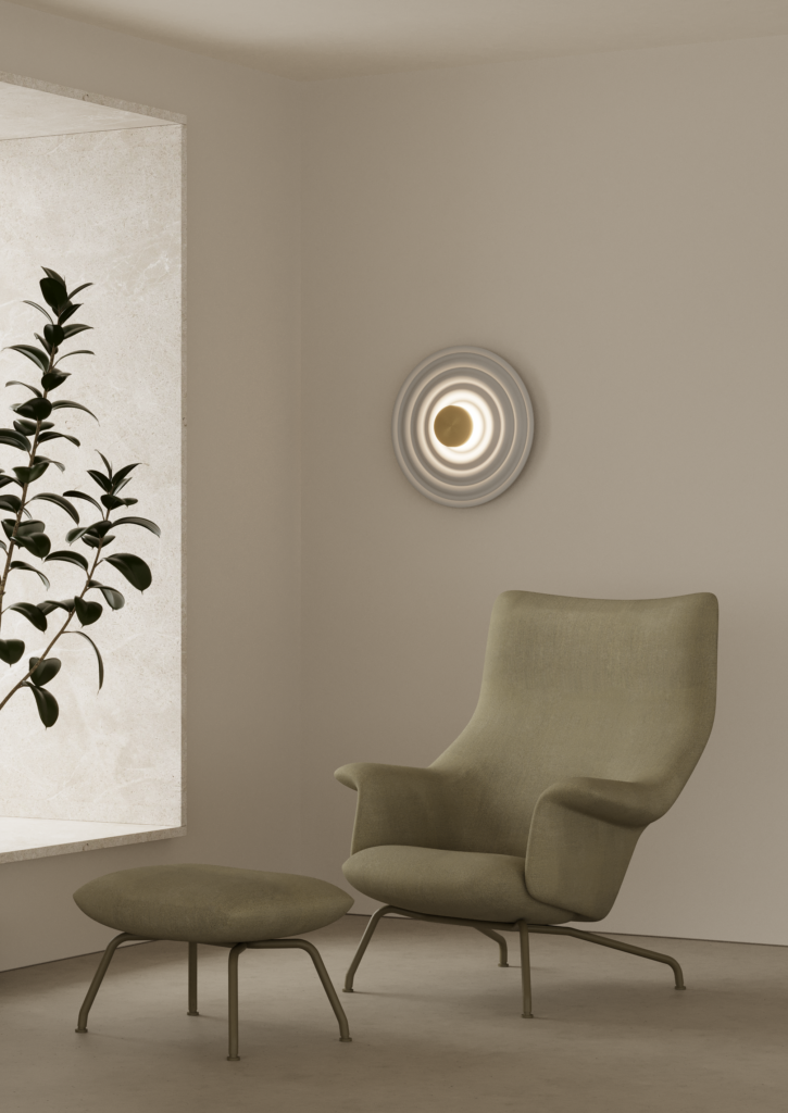 Aromas :: Lampa ścienna / kinkiet Rang biało-złoty śr. 50 cm / dostępne inne kolory