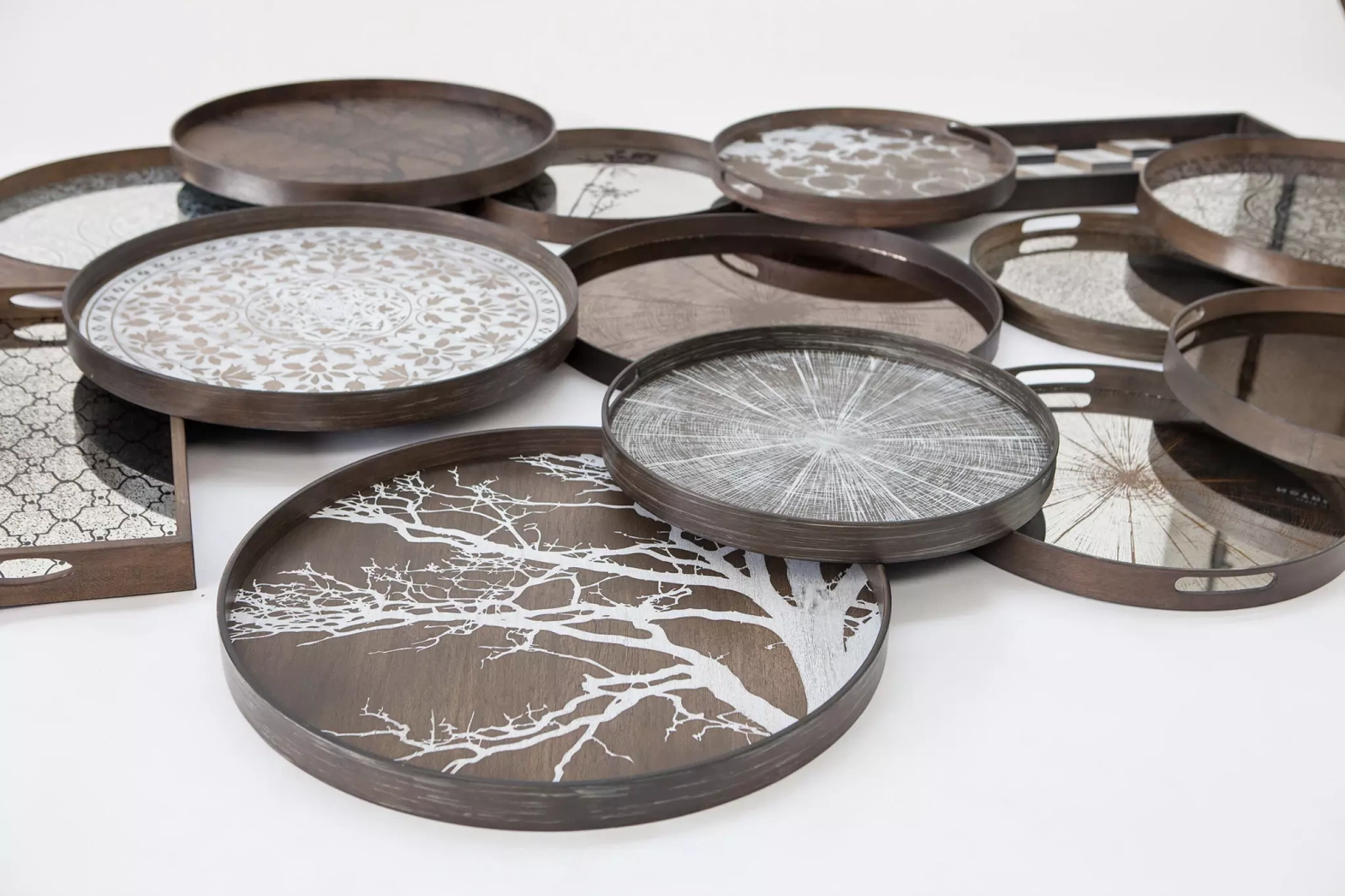 Ethnicraft :: Taca dekoracyjna Light Aged okrągła rozm. S śr. 48 cm